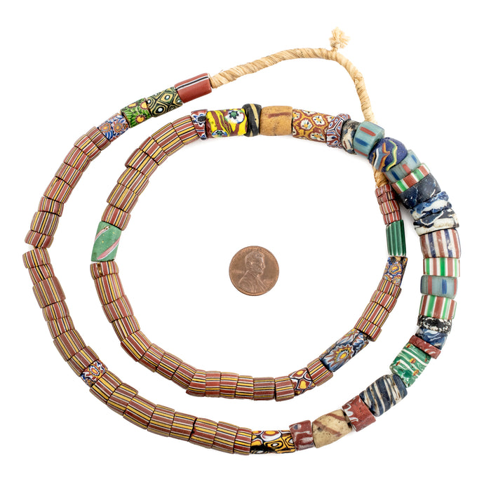 Antique Venetian Millefiori African Trade Beads #15931 - The Bead Chest