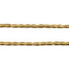 Folded  Brass Tube Ethiopian Beads (4x3mm)