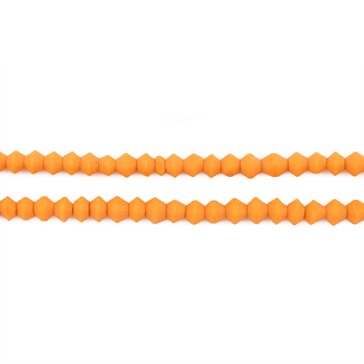 Orange Coral Color Saucer Beads (4mm) - The Bead Chest