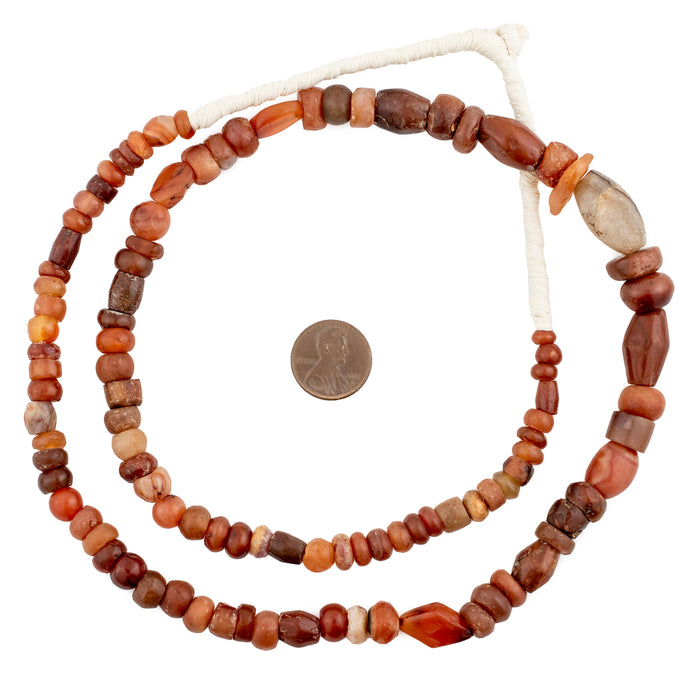 Ancient Mali Carnelian Stone Beads # - The Bead Chest