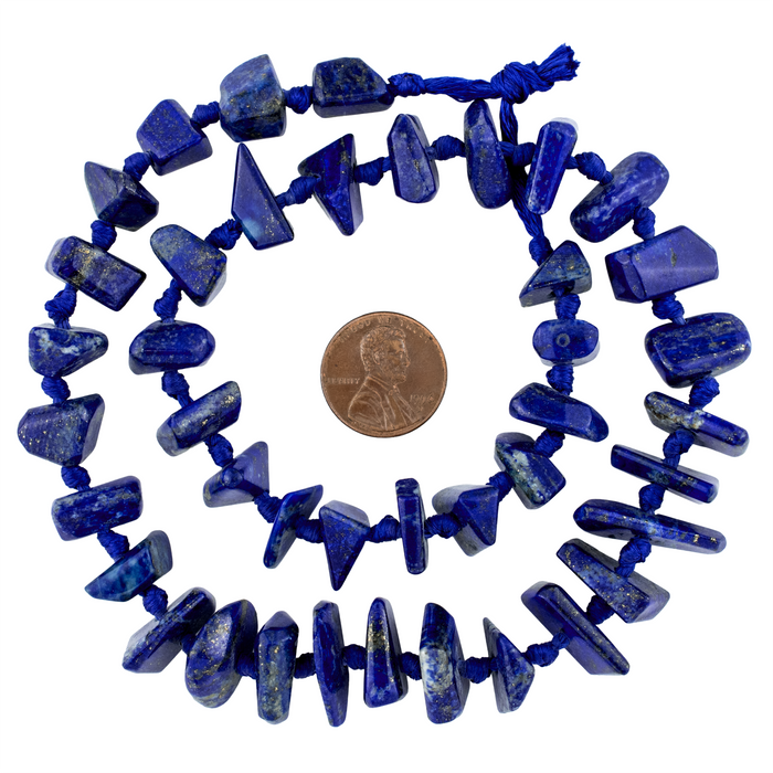 Natural Lapis Lazuli Chip Beads (11-17mm)