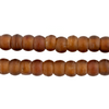 Translucent Amber Brown Padre Beads (9mm)