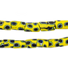 Antique Matching Venetian Millefiori Trade Beads (Yellow & Blue)