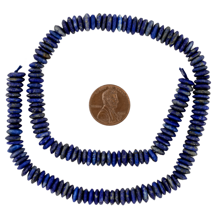 Lapis Lazuli Saucer Beads (8mm)
