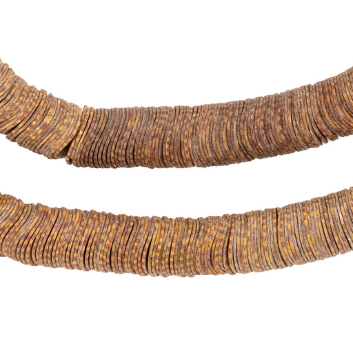 Rare Red Patterned Vintage Vinyl Beads (13mm) - The Bead Chest