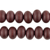 Grape Brown Abacus Natural Wood Beads (10x15mm)