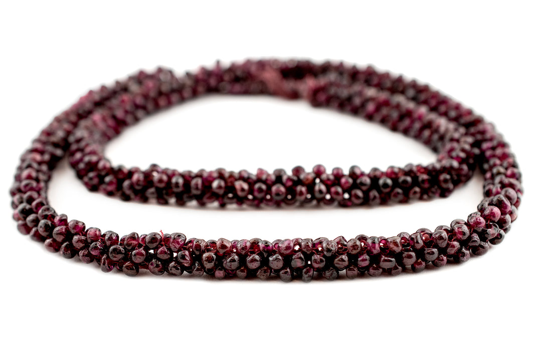 Red Garnet Rope Beads (4mm)