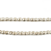 Round White Metal Ethiopian Beads (4mm)