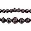 Faceted Garnet Bead Necklace