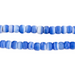 Blue & White Swirl Padre Beads (7mm) - The Bead Chest