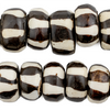 Zebra Design Batik Bone Beads (Large)