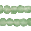 Green Aqua Recycled Glass Beads (14mm)