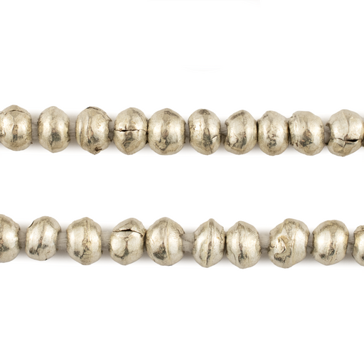 Round White Metal Ethiopian Beads (6mm)