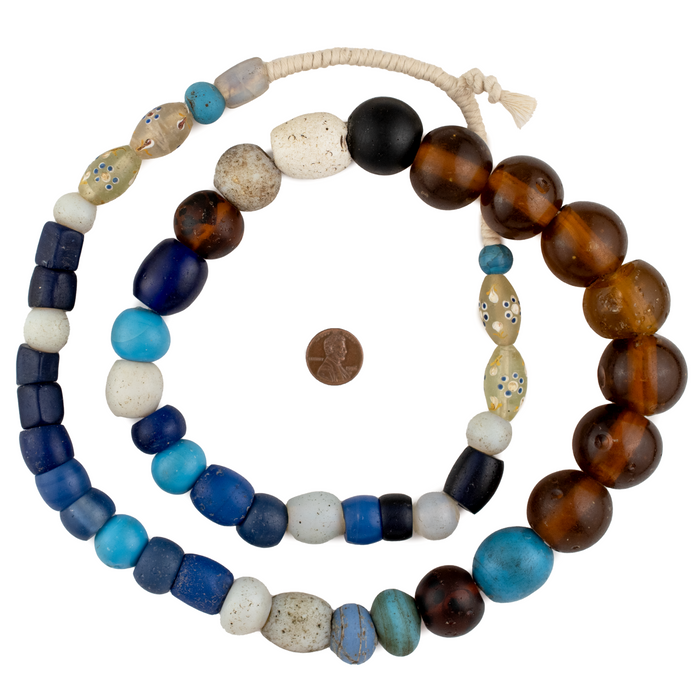 Old Assorted Opate & Venetian French Ambassador Beads #16735