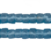 Light Blue Faceted Recycled Java Sea Glass Beads