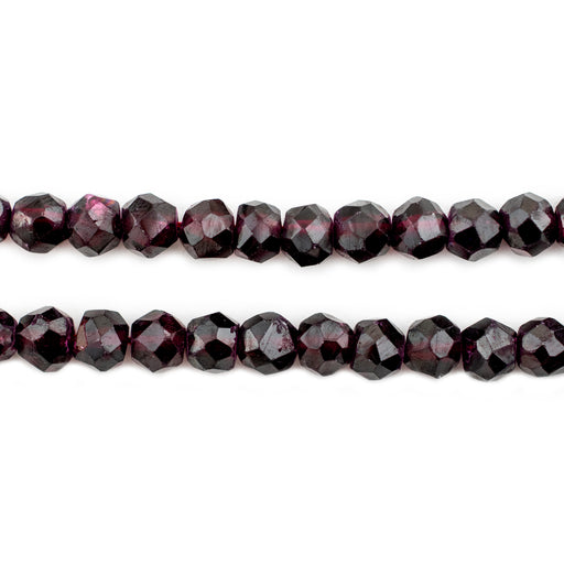 Faceted Hex Cut Garnet Beads (6mm) - The Bead Chest