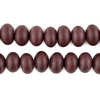 Grape Brown Abacus Natural Wood Beads (8x12mm)