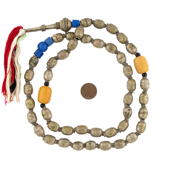 Old Silver Ethiopian Prayer Beads (Fancy)