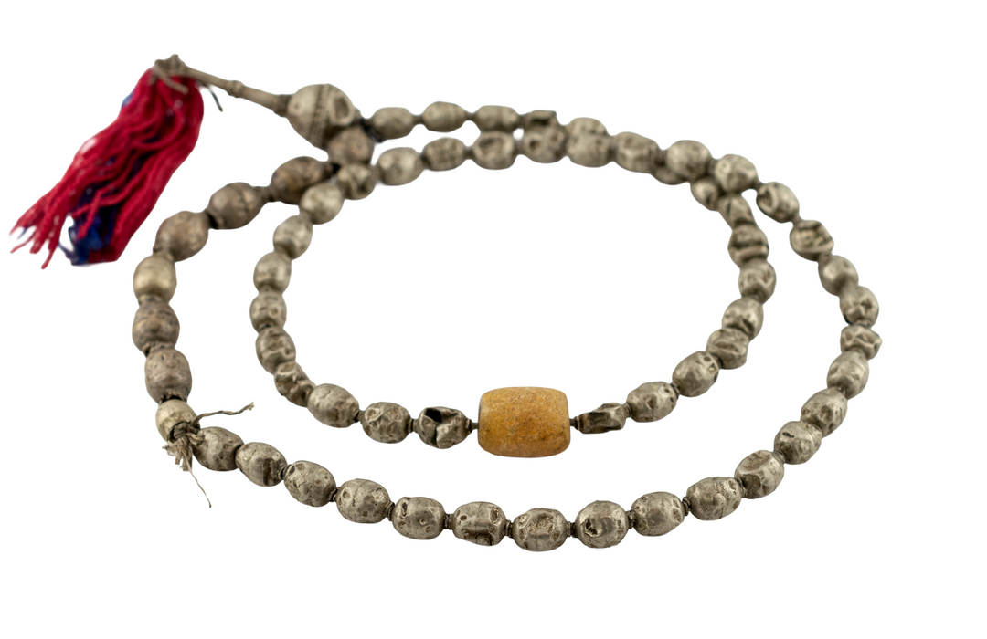 Old Silver Ethiopian Prayer Beads (with Tassel)