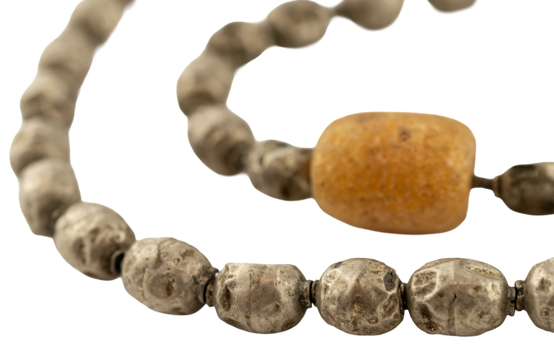 Old Silver Ethiopian Prayer Beads (with Tassel)