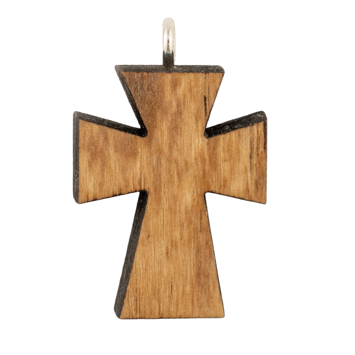 Olive Wood Pendant from Bethlehem (Solid Cross)