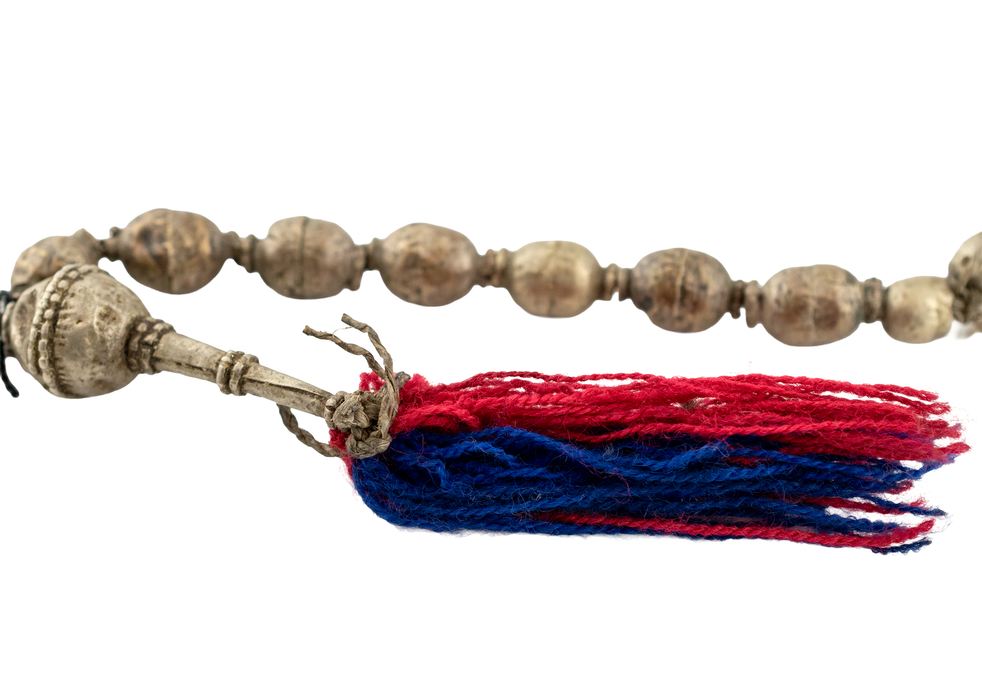 Old Silver Ethiopian Prayer Beads (with Tassel)