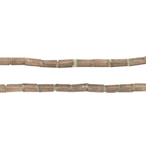 Ethiopian Dark Silver Tube Beads (3mm)