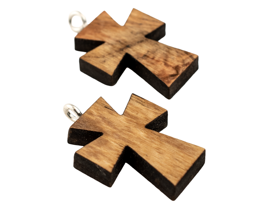 Olive Wood Pendant from Bethlehem (Solid Cross)