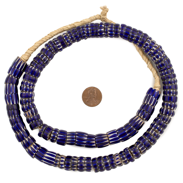 Antique Chevron Design Venetian Aja Beads