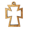 Olive Wood Pendant from Bethlehem (Wide Cross)