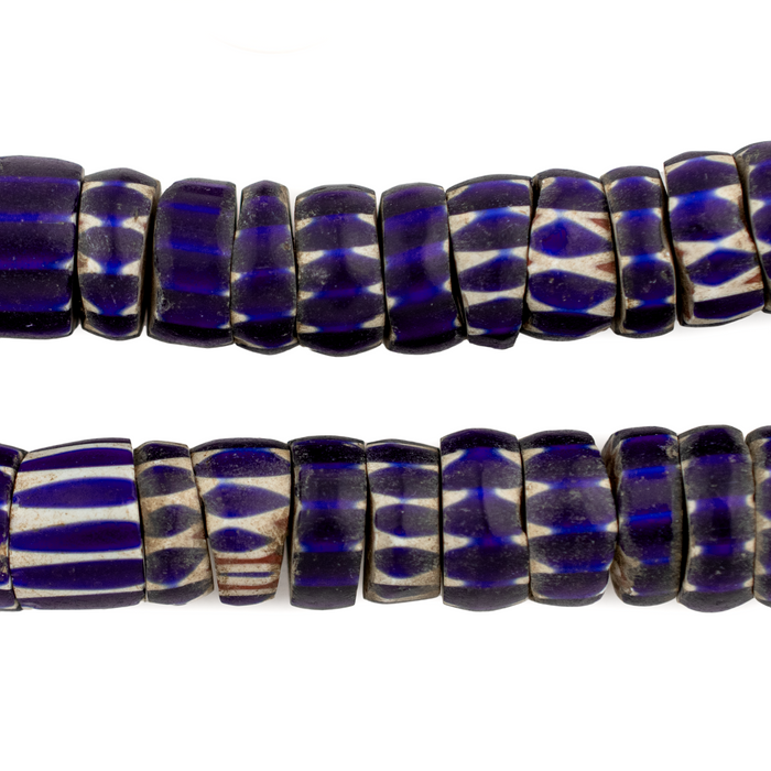 Antique Chevron Design Venetian Aja Beads