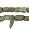 Hand-carved Mayan Jade Beads with Pendant #17509