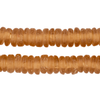 Taupe Rondelle Recycled Glass Beads