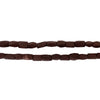 Brown Faceted Rectangle Afghan Stone Beads (4mm)