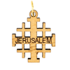 Olive Wood Pendant from Bethlehem (Jerusalem Cross)