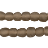 Groundhog Grey Recycled Glass Beads (11mm)