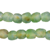 Blue Green Brown Swirl Recycled Glass Beads (11mm)