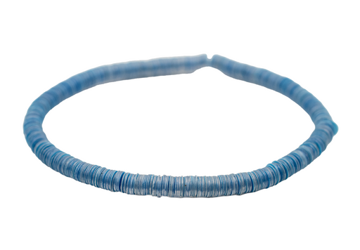 Denim Blue African Vinyl Stretch Bracelet