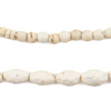 Vintage White Faceted Czech Glass Bead Medley