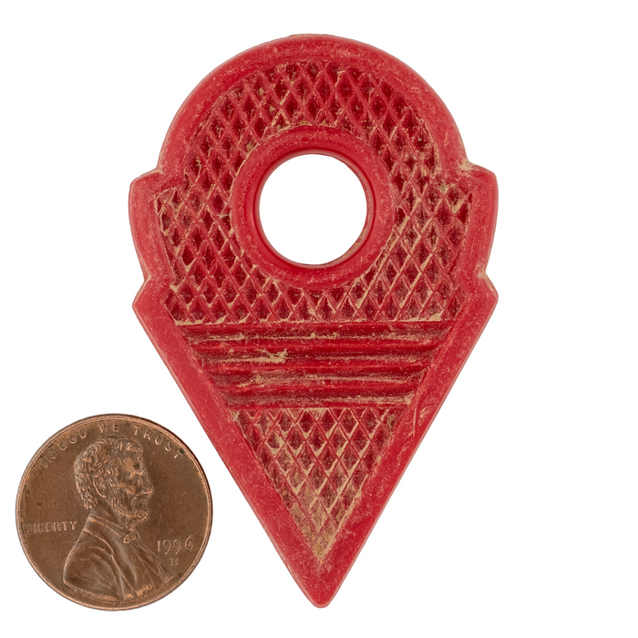 Red Vintage Polymer Talhakimt Pendant