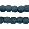 Teal Recycled Glass Beads (14mm)