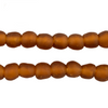 Light Amber Brown Recycled Glass Beads (9mm)
