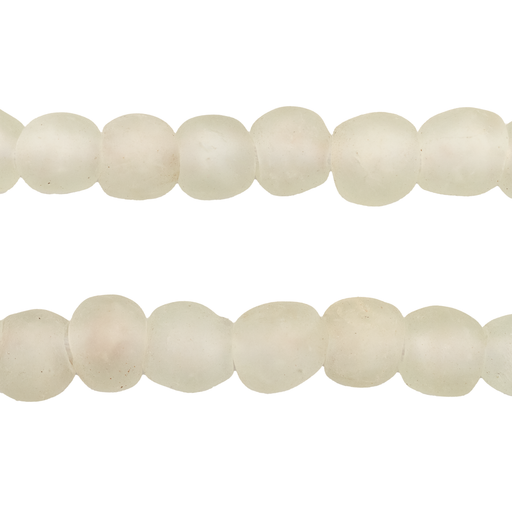 Clear Recycled Glass Beads (9mm)