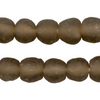 Groundhog Grey Recycled Glass Beads (14mm)