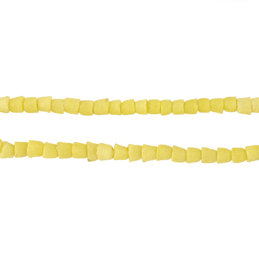 Pastel Yellow Sandcast Seed Beads