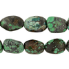 Dark Turquoise Oval Beads (11-15x12mm)