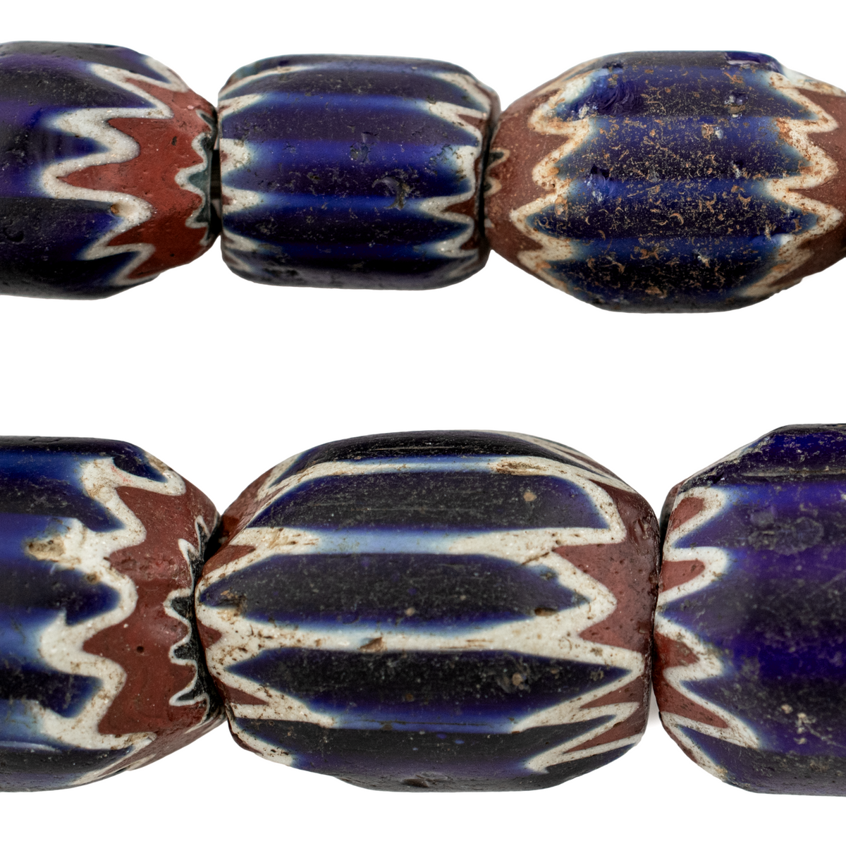 Rare Antique Venetian Seven-Layer Chevron Beads – Museum-Grade Collect ...