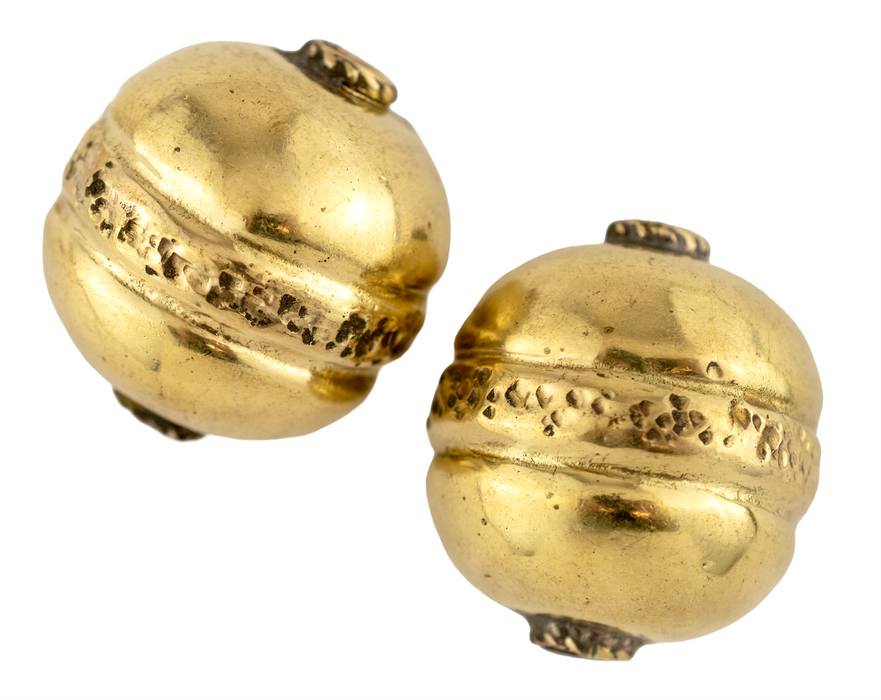 Jumbo Artisanal Brass Bead (30x28mm)