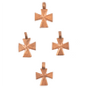 Ethiopian Copper Mini-Cross Ornament (Set of 4)