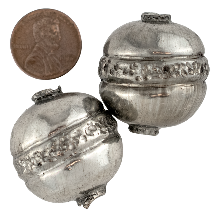 Jumbo Artisanal Silver Bead (30x28mm)